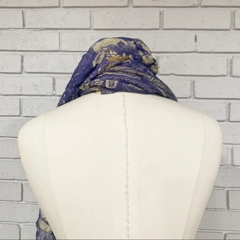 Lightweight Women’s Blue Goddess‎ Print Scarf